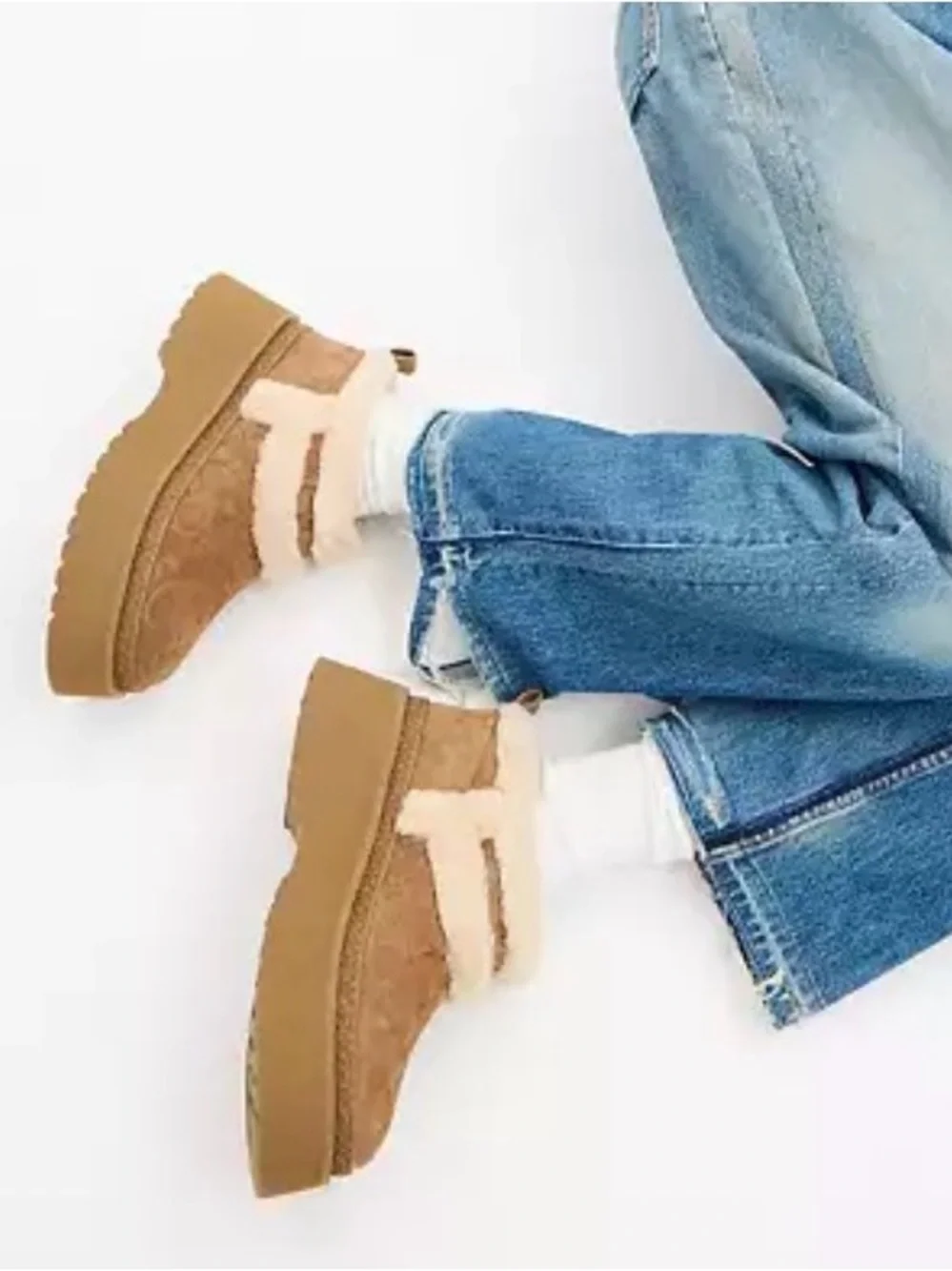 Coach genuine shearling